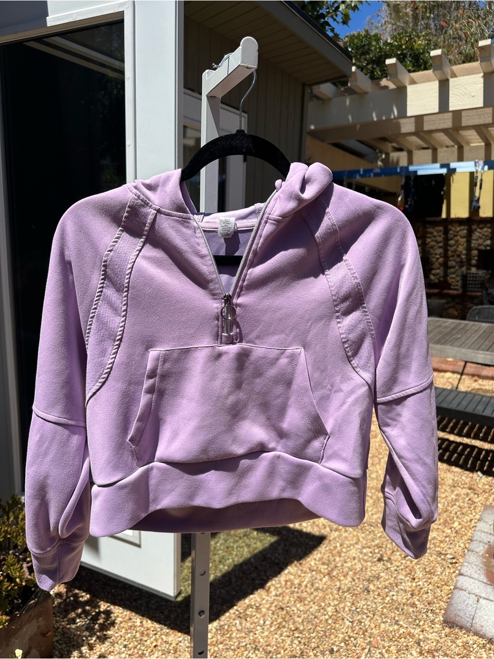 90 Degree By Reflex Lilac Half-Zip Hooded Sweatshirt/ matching sweats